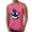 Hot Pink, variant on Tank Tops for Men Cool Ghost Face Graphic Scoop Neck Sleeveless Shirt Summer Casual Tanks Streetwear