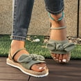 thumbnail image 6 of Bxsruta Bow-Detailed Adjustable Sandals with Non-Slip Tread, Summer Casual Women's Footwear, 6 of 8