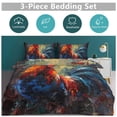 thumbnail image 5 of 3 Pcs Soft Bedding Set, Includes 1 Duvet Cover with Zipper And 2 Pillow,Shams Oil Rooster Full(79"×90"), 5 of 8