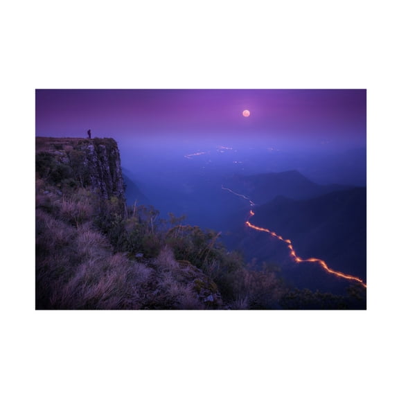 Canvas Wall Art - Raphael Sombrio 'Planet Earth?' Wall Art for Living Room, Bedroom, or Office D?cor by Trademark Fine Art - 19 x 12 Inches