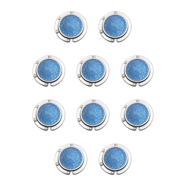 Billuyoard Los soportes de almacenamiento de bolsas organizan perfectamente las bolsas y las perchas de plegables para bolsos de fácil acceso azul 10piezas