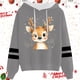 thumbnail image 2 of WILLBEST Sudadera Oversize para Mujer con Estampado Navideño Informal y Cordón Ajustable Chica​​, 2 of 3