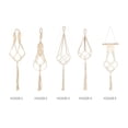 thumbnail image 3 of Yeacher Macrame Plant Hanger Indoor Outdoor Flower Pot Wall Hanging Planter Basket Cotton Rope Home Decor 33.5 Inch, 3 of 7