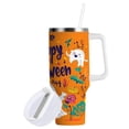 thumbnail image 2 of Stainless Steel Tumbler with Straw and Handle, Double Wall Insulated Tumblers, Cartoon Characters, 2 of 9