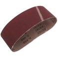 thumbnail image 4 of Banda de lija de óxido de aluminio de 3 x 21 pulgadas (75 x 533 mm), paquete de 15 bandas de lija (grano 80, 120, 180, 240 y 400), marrón rojizo, 4 of 5