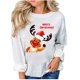 thumbnail image 1 of Navidad moda mujer casual manga larga impreso damas sudaderas tops Pompotops gfhjh14919, 1 of 5