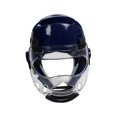 thumbnail image 3 of Casco de karate, máscara extraíble suave con protector facial, casco de boxeo ajustable L azul, 3 of 8