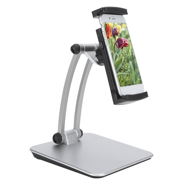 Soporte para teléfono móvil, soporte ajustable para teléfono con tableta, plegable en dos secciones para viajes, video en vivo,,Soporte para teléfono móvil Escritorio Soporte para teléfono móvil Sopor Higoodz Accesorios electrónicos