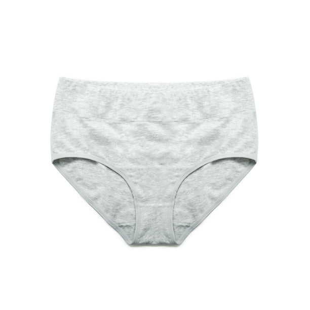 SAYFUT Womens Comfort Soft Hipster Panties 4-Pack Cotton Brief Panties Plus  Size XS-3XL,Black/Gray