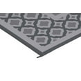 Auto Drive 6' x 9' Linked Geo Gray Reversible RV Outdoor Patio Mat, 100 Polypropylene