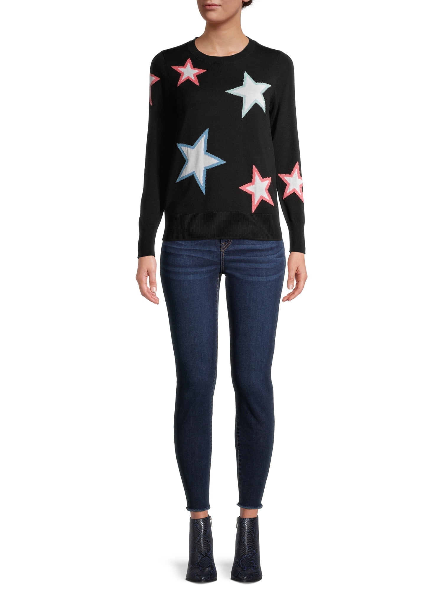 Star Crewneck Sweater - Walmart 