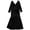 black, variant on Ralph Lauren Womens Velvet Gown Dress, Black, 18