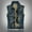 005 Dark Blue, variant on Men's Solid Color Sleeveless Frayed Lapel Denim Jacket Punk Denim Vest Button Down Fashion Jacket With Rivets