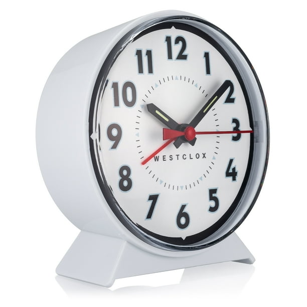 Westclox Mechanical Keywound Alarm Clock White With Dial 4w X 2 5d 4 35h In Com Westclox Mechanical Keywound Alarm, How To Set Up A Westclox Alarm Clock