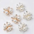 thumbnail image 1 of 10Pcs Flatback Rhinestone Beads Buttons DIY Craft Alloy Flatback Accessory Embellishment for Clothing, 1 of 9