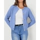 thumbnail image 3 of Suéter PRETTYGARDEN Cardigan de Punto para Mujer Azul Claro Talle Grande, 3 of 6