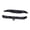 Black, variant on Milaget RC Car Front and Rear Bumper Accessory Metal Bumper for RC Crawler Car Truck Silver