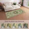 thumbnail image 3 of Boho Vintage Round Rug ft- Faux Wool Dreely Washable Area Rug Small Distressed Throw Rugs Floor Carpet for Door Mat Entryway Bedrooms Laundry (Round - ; Diameter Border ), 3 of 8