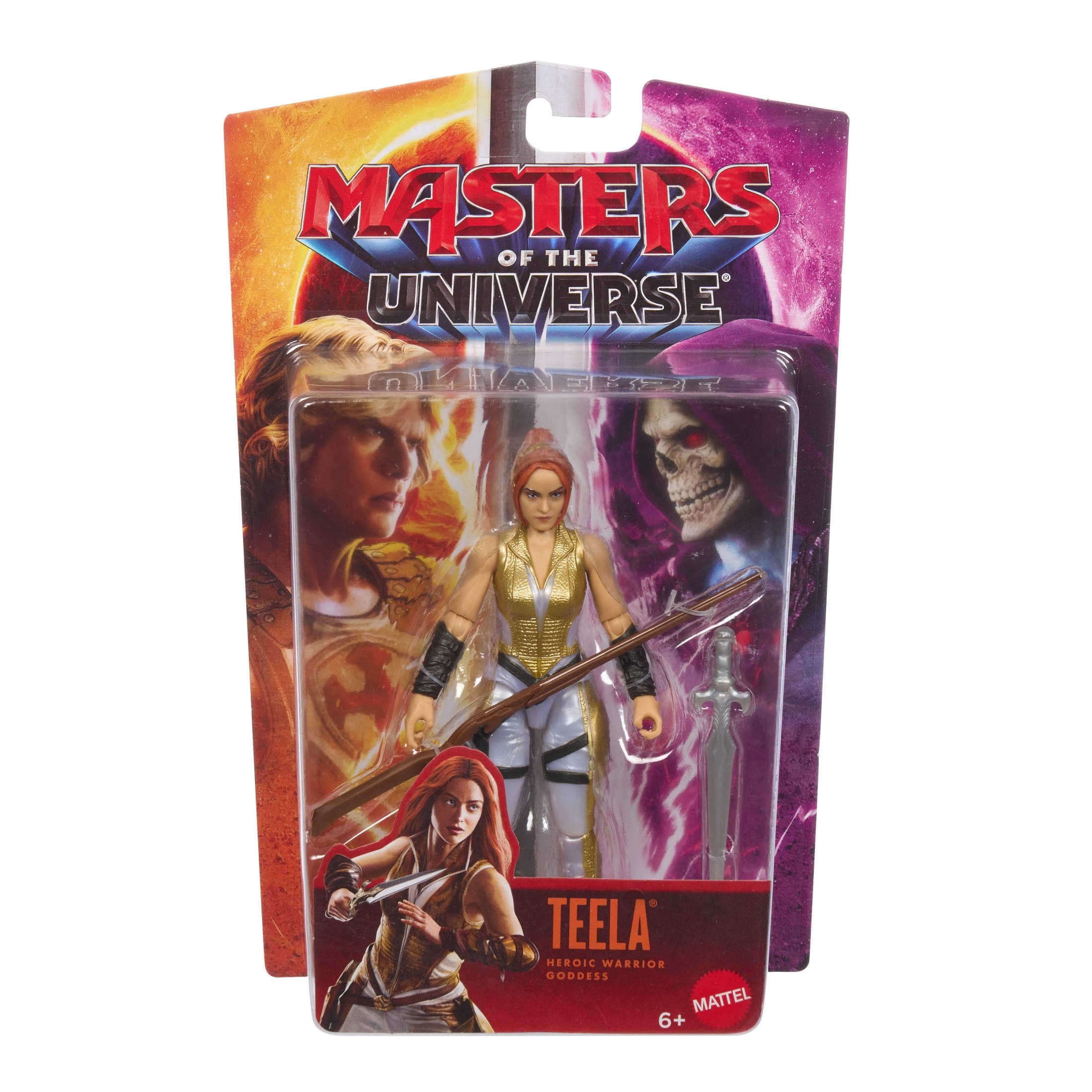 Masters of the Universe 2026 Movie Teela 5.5 Inch Action Figure, Sword & Staff & Hair Up