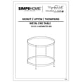 thumbnail image 4 of Simpli Home Monet Industrial 17 " Metal Metal End Table in Warm Gray, 4 of 7