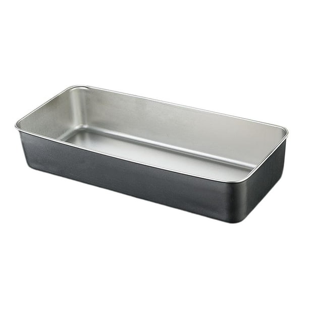 Plato de acero inoxidable para preparación de platos, apilable, rectangular, reutilizable. Grande