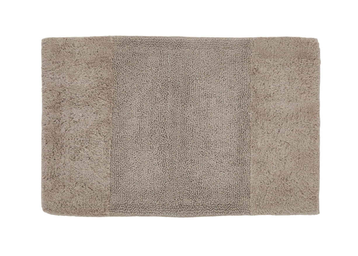 Better Trends 21" x 34" Bathroom Rug 100% Cotton, Extra Soft Tufted Bath Mat, Water Absorbent & Non Slip, Solid Pattern, (Beige) Granada Collection