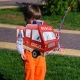 thumbnail image 2 of Jouet en Carton Camion de Pompiers Rouge 1Pcs 20.5x14.2x12.6 Po, 2 of 9