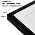 thumbnail image 4 of Kuxerla 6x20 Collage Picture Frame ,Displays 3Pcs 4x6 Pictures with Mat or 1Pcs 6x20 Picture without Mat , Collage Picture Frame for Horizontal or Vertical Display, Black, 1 Pack, 4 of 10