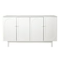 thumbnail image 6 of Tcbosik Wood Buffet Cabinet with 4 Doors, Accent Sideboard Cabinet, Kitchen Storage Cabinet for Living Room Bedroom, 59.06"L x 15.75"W x 35.43"H, White, 6 of 9