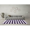 thumbnail image 3 of Ahgly Company Indoor Rectangle Abstract Purple Contemporary Area Rugs, 2' x 3', 3 of 4