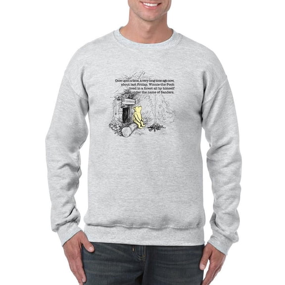 Pooh Bear Once Upon A Time Sweatshirt Men -Smartprints Designs, Male x-Large