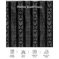 thumbnail image 5 of Black Striped Wrap Around Bed Skirts for King Bed 18" Drop,Bed Skirt with Adjustable Elastic Belt Dust Ruffle Bed Valance for Bedroom Hotel Modern Abstract Art Geometric Stripes Bed Frame Cover, 5 of 7