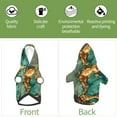 thumbnail image 5 of Goofa Emerald Color Gold Marble Pattern Small Dog Sweater Hoodies Pet Grey Hooded Soft Fleece Sweatshirts with Pocket Fall Winter Puppy Cat Sweaters Warm Clothes-Large, 5 of 8
