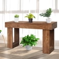 thumbnail image 4 of Acekid Console Table - 63 Inch Long Rectangular Sofa Table, Farmhouse Entryway Table for Living Room, Foyer, Hallway (Rustic Natural Color, Wood Color 2), 4 of 6