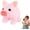Pink, variant on Electric Pig Plush Realistic Toy,Lifelike Animated Walking Pig,with Sound and Motion,Gift for Boys and Girls Birthday