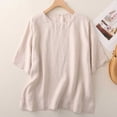 thumbnail image 2 of RQYYD Mexican Embroidered Shirts for Women Boho Tops and Blouses Short Sleeve Bohemian Peasant Summer Tunic, 2 of 6