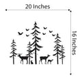 thumbnail image 4 of Family Beautiful Animal Wall Decal Decoration Deers And Trees Beautiful Scene Abstract Design Silhouette Lasts Years and Easily Removable - Size: 20 In(W) x 16 In(H), 4 of 5