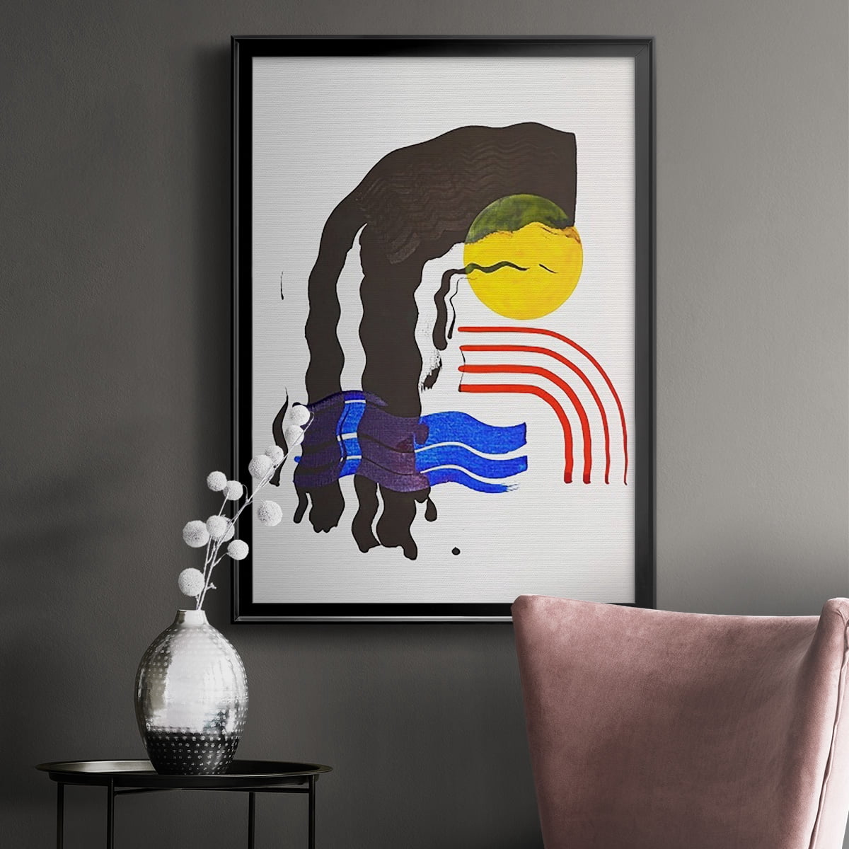 Shifting I Premium Framed Print, in Gold, Black, or Silver - Ready to Hang