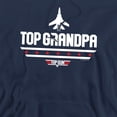 thumbnail image 2 of Popfunk Top Gun Father's Day Top Grandpa Adult Pull-Over Hoodie, Navy, 2X-Large, 2 of 5