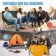 thumbnail image 3 of Slsy Oversized Camping Chair, XXXL 2 Person Folding Loveseat Double Camping Chair, Heavy Duty Folding Chairs Moon Chair Lawn Chairs with Carry Bag for Outdoor Sports, Camping, Patio, Picnics, 3 of 7