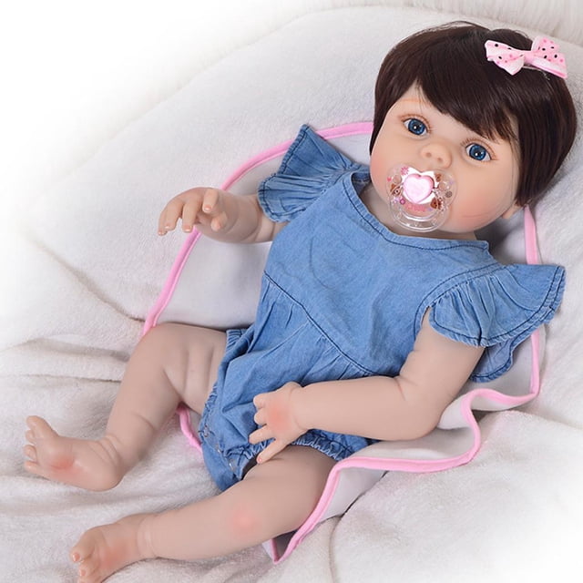 Mamelucos de Mezclilla Hugo para Muñeca Recién Nacido Accesorios de Muñeca Reborn Girl