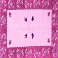 thumbnail image 1 of Ahgly Company Indoor Square Oriental Pink Modern Area Rugs, 3' Square, 1 of 4