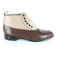 thumbnail image 4 of Men Stacy Adams High Top Boot Madison Biscuit Toe Brown Taupe Side Zip 00026-249, 4 of 8