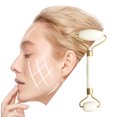 thumbnail image 3 of Funie Rouleau Facial à Double Extrémité Raffermit la Peau Soins de la Peau Grattoir Traitement Rouleau Masseur Facial pour la Famille, 3 of 7