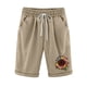 thumbnail image 5 of Mujeres Pantalones Cortos Casual Estampado Elástico de la Cintura Medio Pantalones Cortos, Casual con Bolsillos para el Uso Diario, 5 of 6