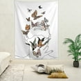 thumbnail image 4 of 1pc 75x100cm Butterfly Print Tapestry,Wall Hanging Polyester Fiber Square Decorative Tapestry for Living Room Bedroom Decoration (Butterfly 1), 4 of 7