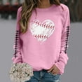 thumbnail image 2 of HUITKMM Chandails d'Automne pour Femmes Chandail à Manches Longues Col Rond Imprimé Football Chandail Décontracté pour Usage Quotidien et Activités Sportives Chemise Athlétique Douce et Confortable, 2 of 5