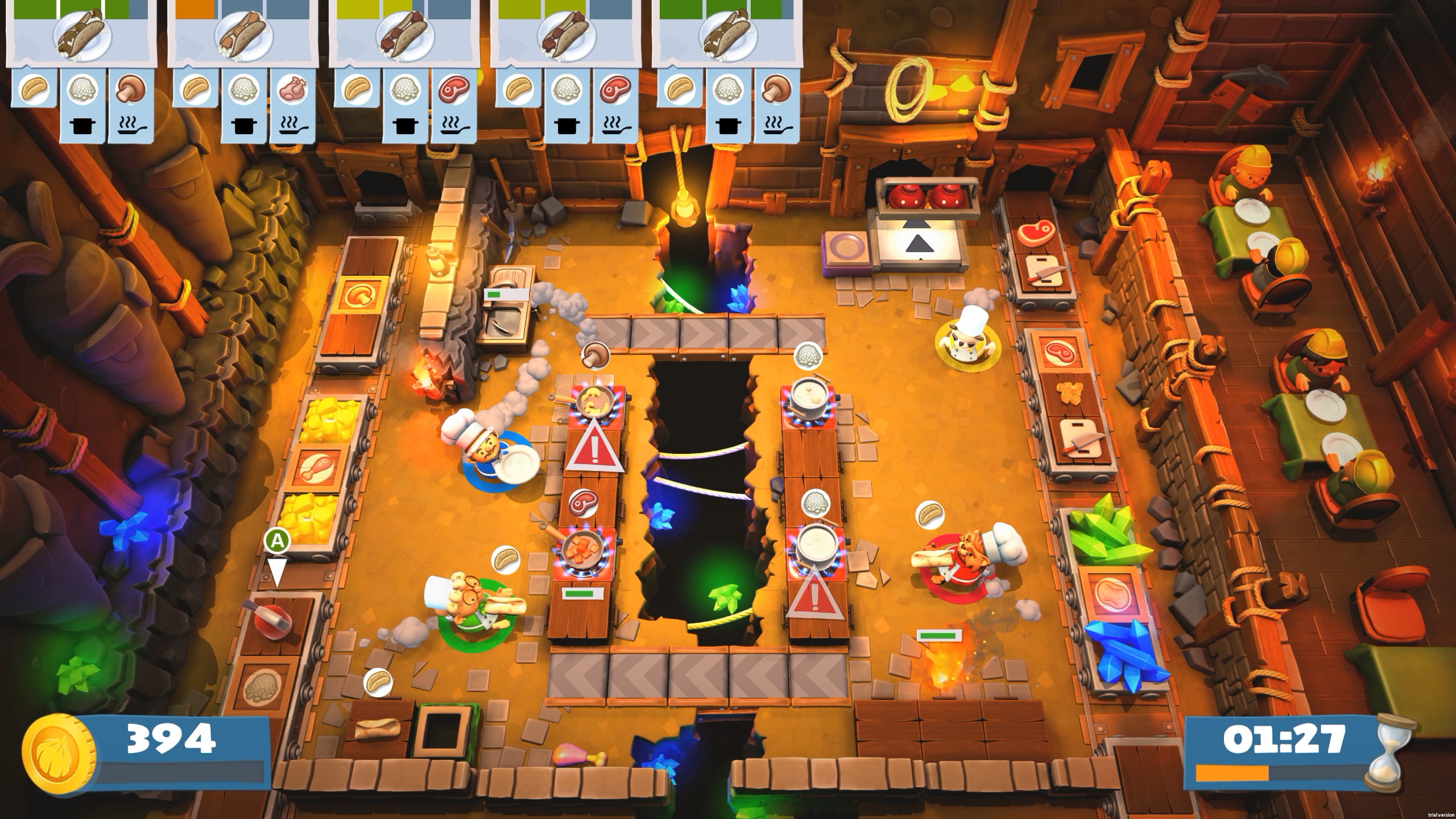 How much internet data does Overcooked 2 use?