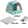 thumbnail image 3 of Portable Small Animal Carrier for Guinea Pig Bird Rabbit Turtle Hedgehog  Travel Outdoor Hangbag, 3 of 5