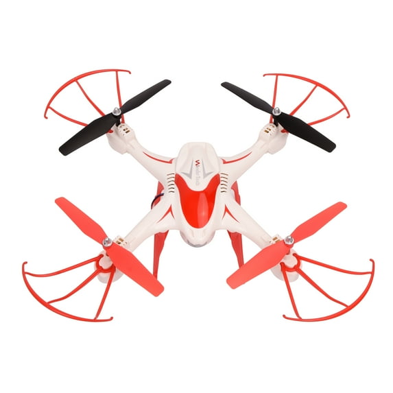 WonderTech Quantum Drone | HD Camera | First Person View Headset Included | Quadcopter with LED Lights | One Button Take Off and Landing | White